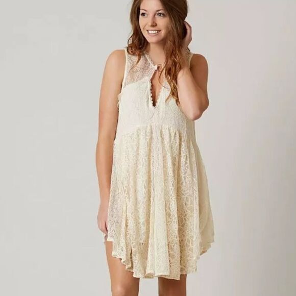 Free People Don’t You Dare Lace Dress NWT Small - Picture 1 of 11